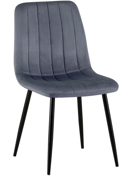 Dijon bársony szék, sötétszürke