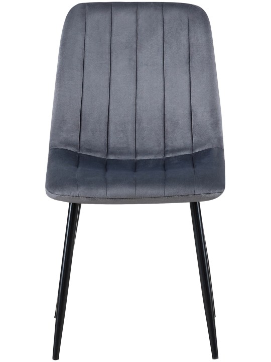 Dijon bársony szék, sötétszürke