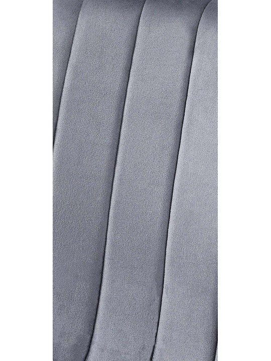 4 db Dijon bársony szék készlet, sötétszürke