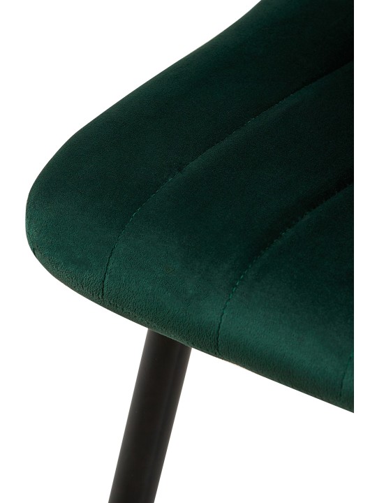 4 db Dijon bársony szék készlet, zöld