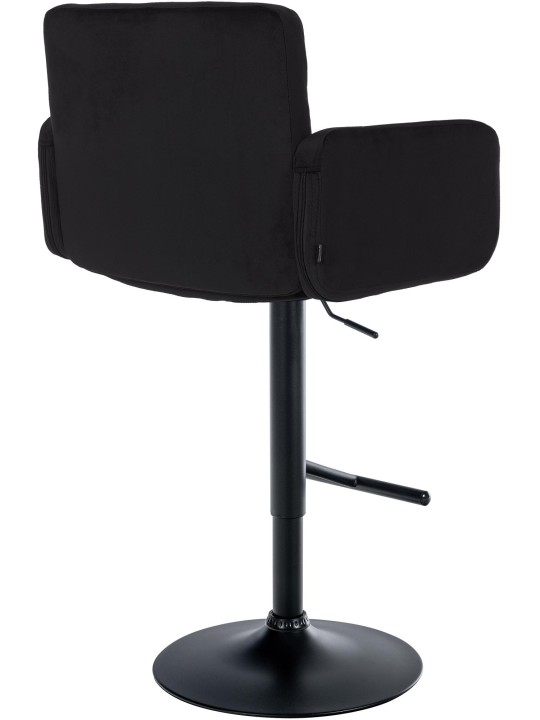 Bárszék Los Angeles bársony, fekete