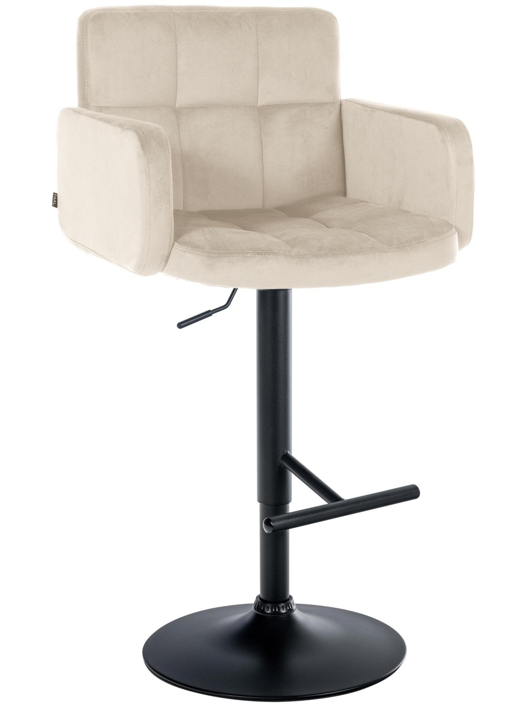 Bárszék Los Angeles bársony, krém