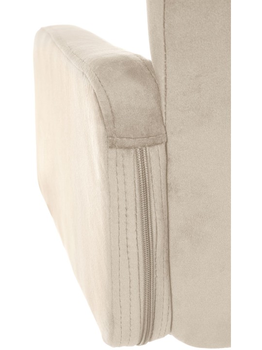 Bárszék Los Angeles bársony króm, krém