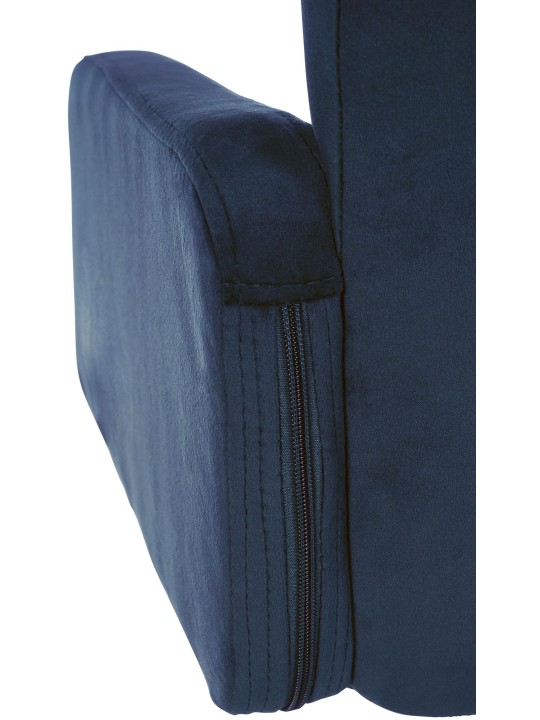 Bárszék Los Angeles bársony króm, kék