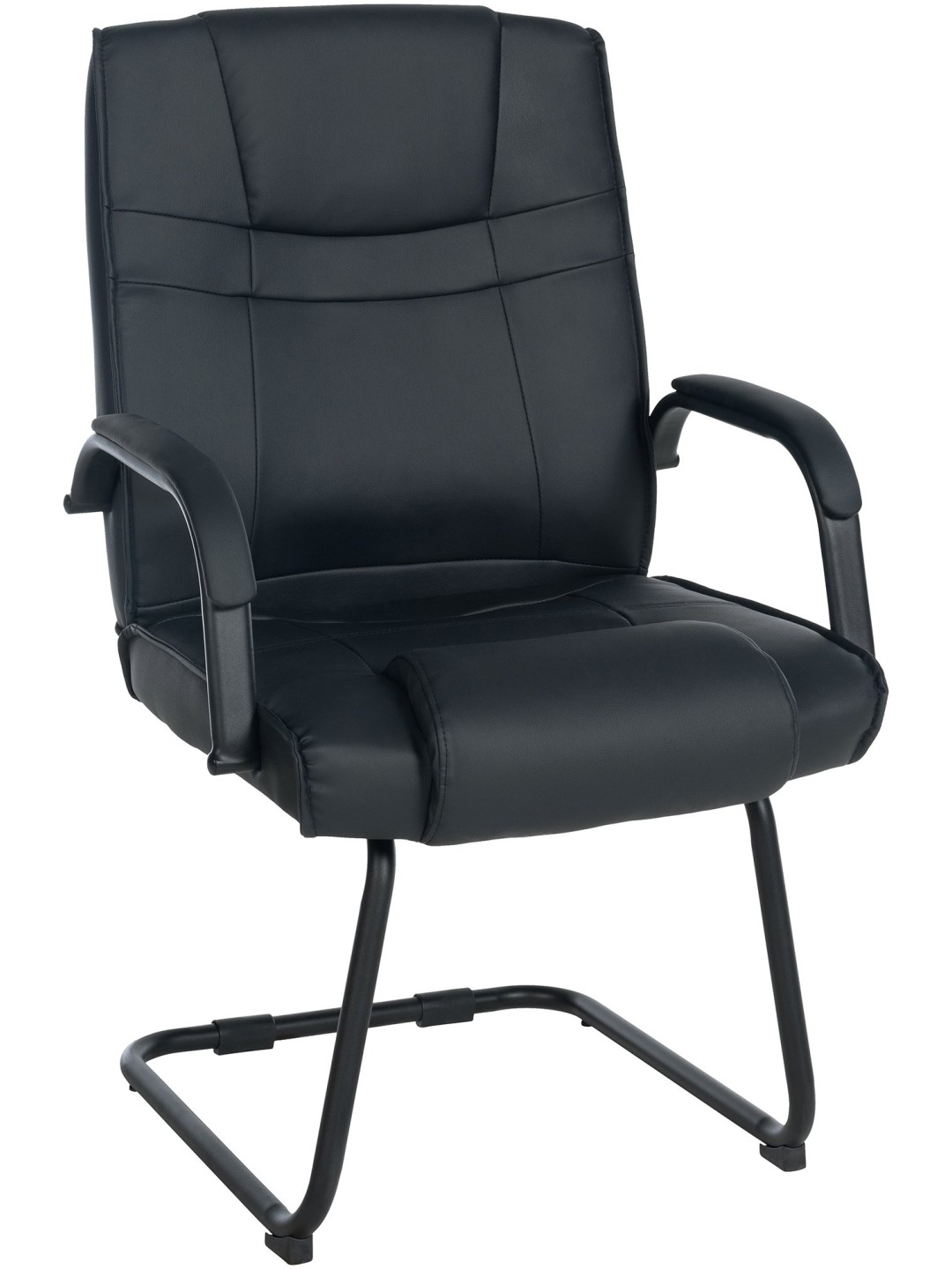 Attila látogatói szék, fekete/fekete
