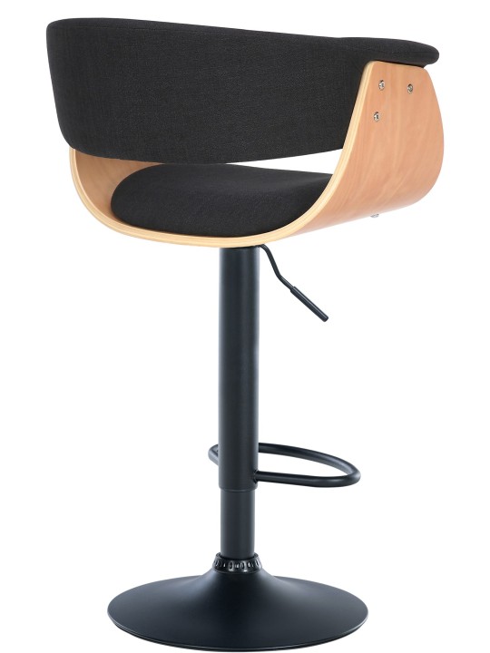 2 db Vestal szövet bárszék készlet, natúr/fekete