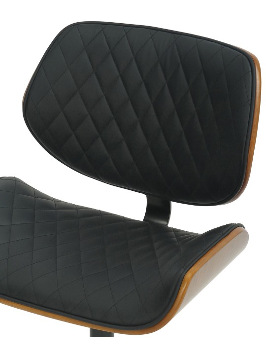 Harvest műbőr irodai szék, dió/fekete