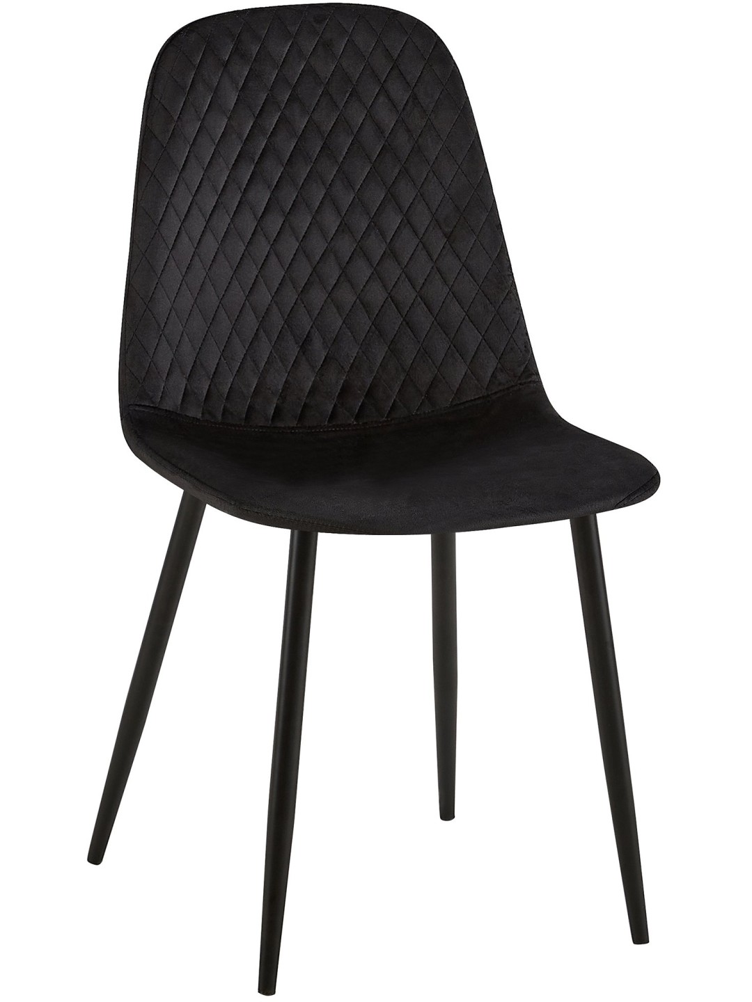 Giverny bársony szék, fekete