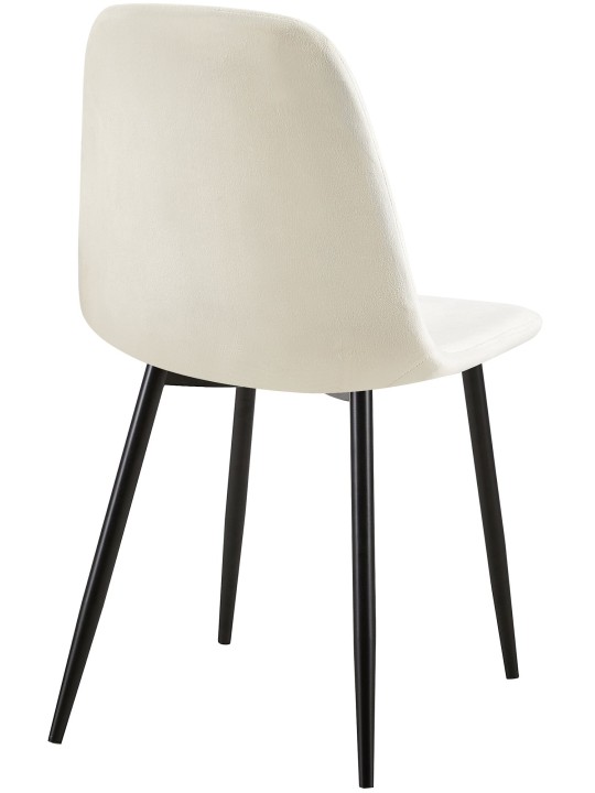 Giverny bársony szék, krémfehér