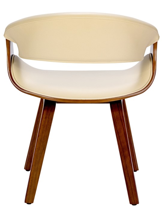 Foley műbőr étkezőszék, dió/krém