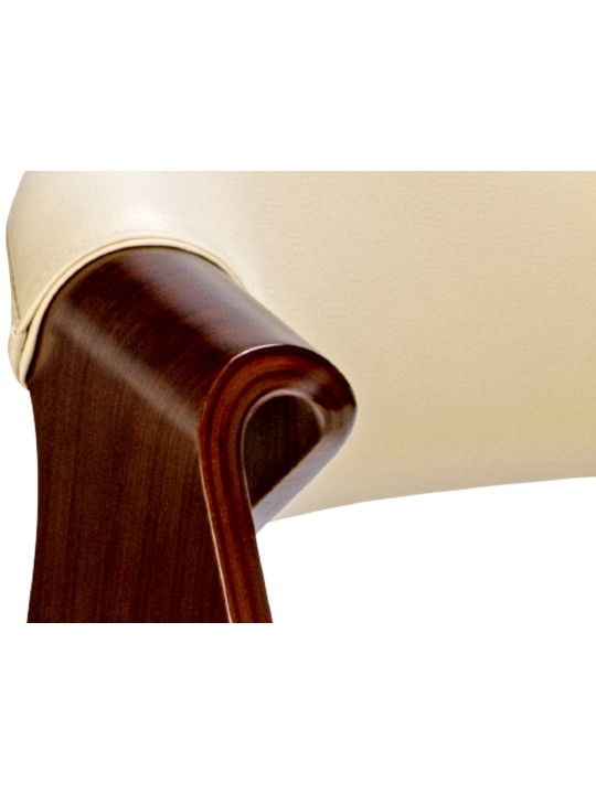 Foley műbőr étkezőszék, dió/krém