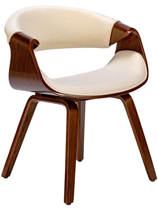 Foley szövet étkezőszék, dió/krém