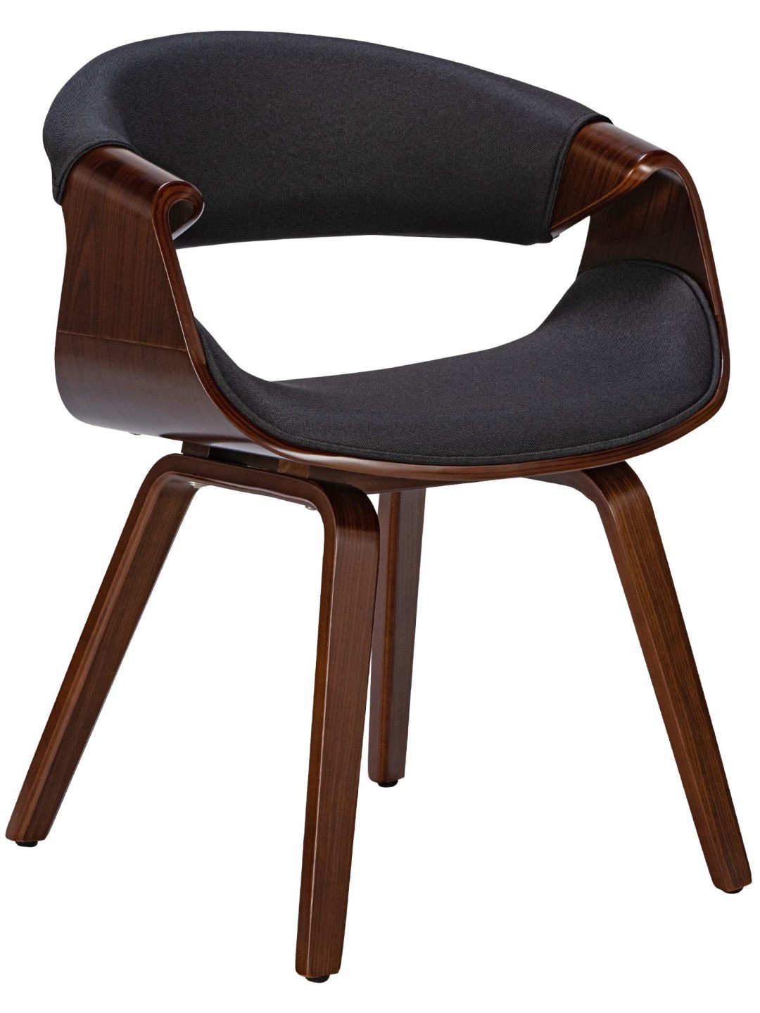 Foley szövet étkezőszék, dió/fekete