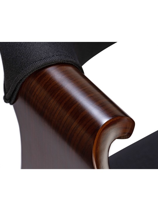 Foley szövet étkezőszék, dió/fekete