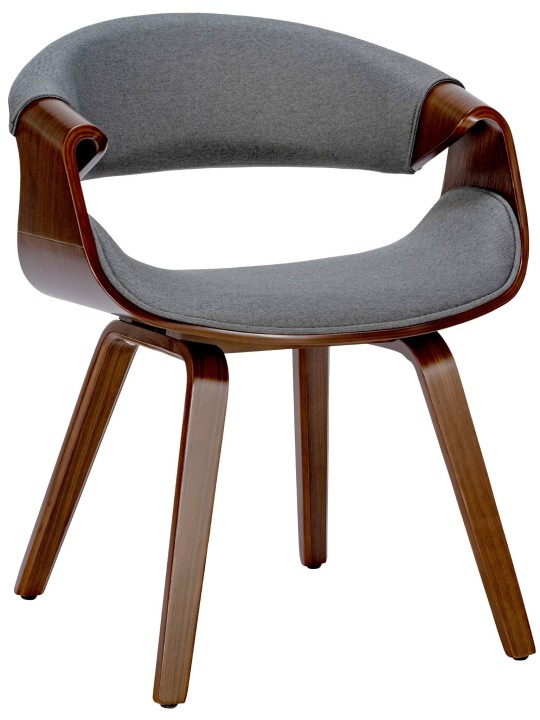 Foley szövet étkezőszék, dió/szürke