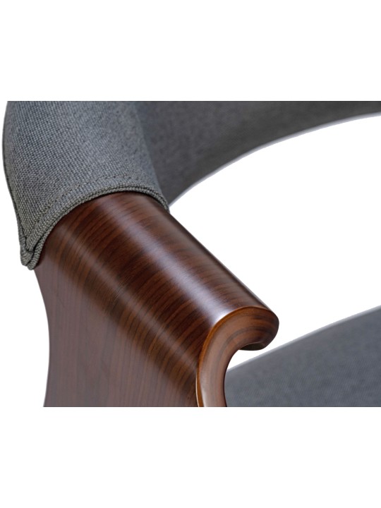 Foley szövet étkezőszék, dió/szürke