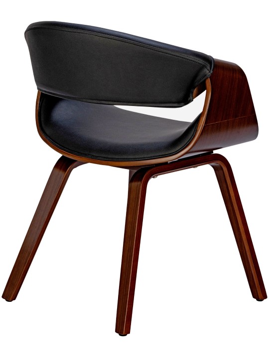 Foley műbőr étkezőszék, dió/fekete