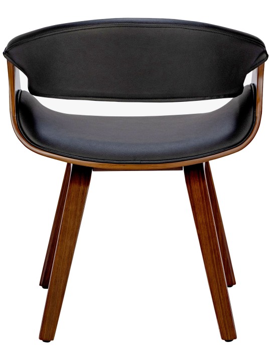 Foley műbőr étkezőszék, dió/fekete