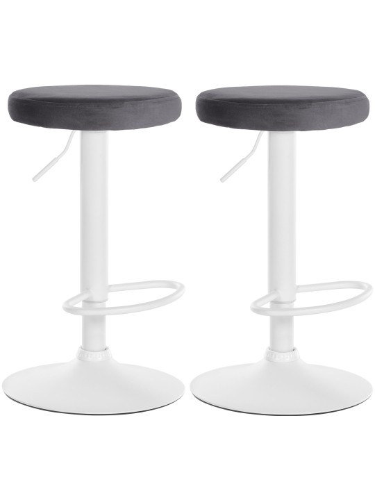 2 db bárszék szett Ponte velvet, sötétszürke