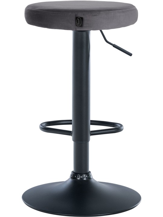 2 db bárszék szett Ponte velvet, sötétszürke