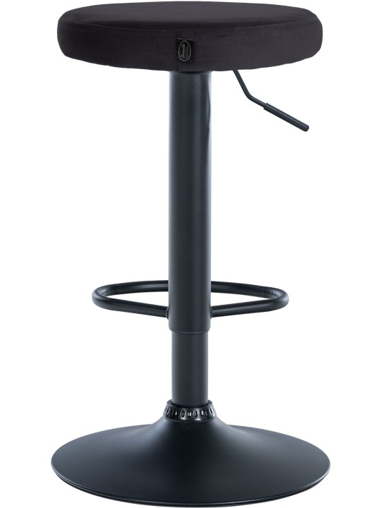 2 db bárszék szett Ponte velvet, fekete