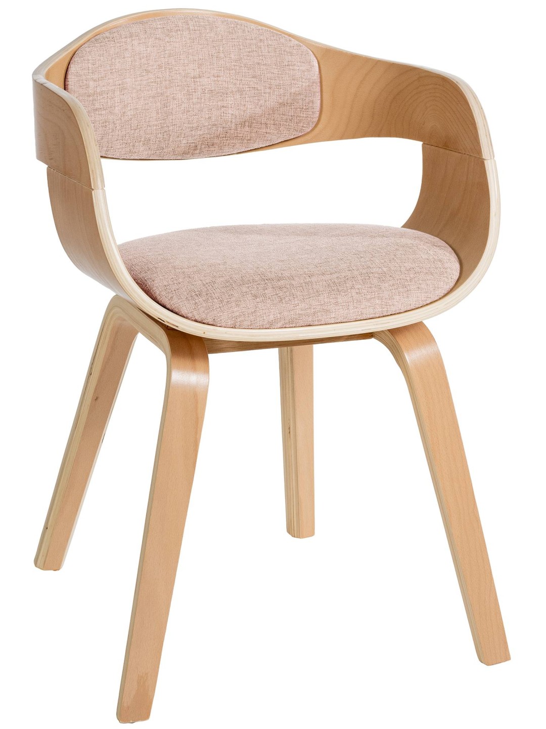 Látogatószék Kingston szövet, natúr/krém