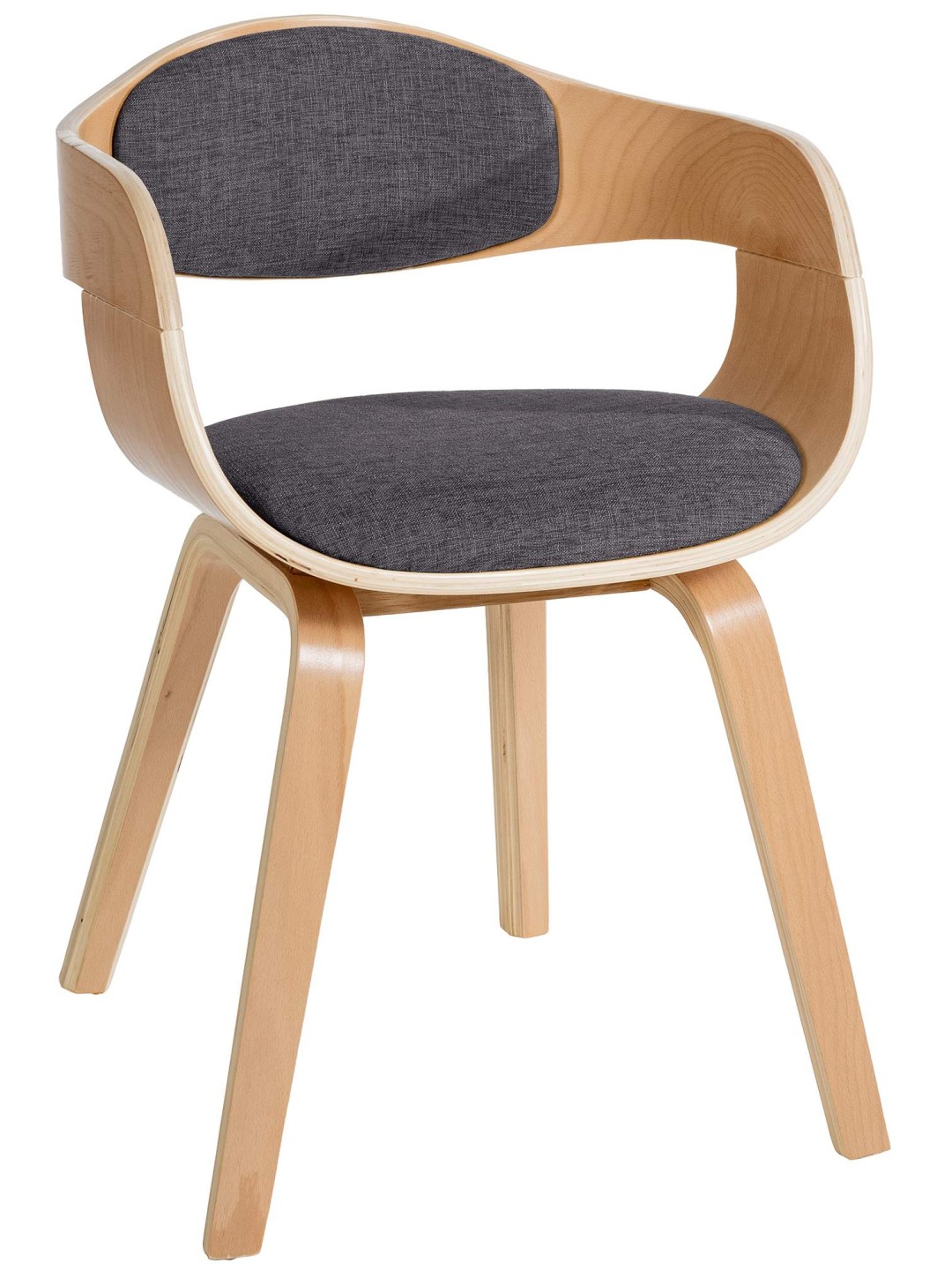 Látogatószék Kingston szövet, natúr/világosszürke