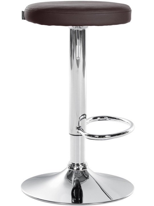 2 db bárszék készlet Ponte műbőr króm, barna