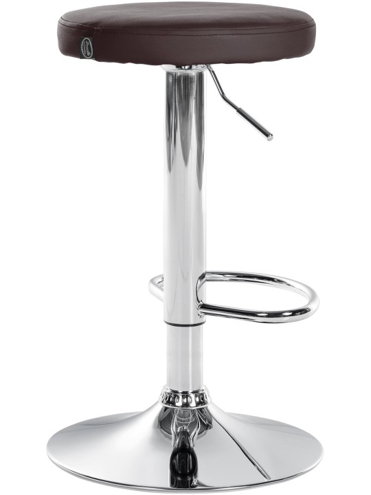 2 db bárszék készlet Ponte műbőr króm, barna