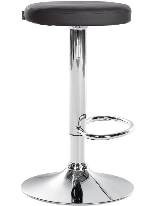 2 db bárszék készlet Ponte műbőr króm, fekete