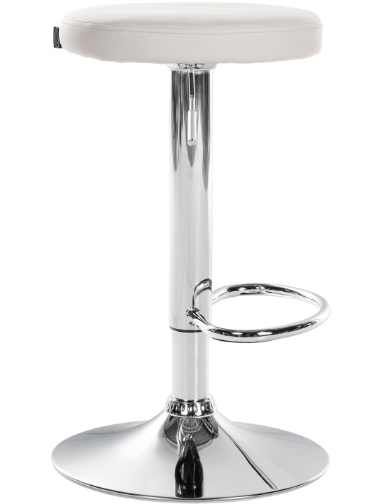 2 db bárszék készlet Ponte műbőr króm, fehér