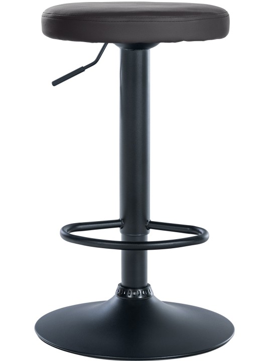 2 db bárszék Ponte műbőr készlet, fekete