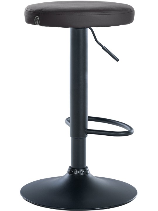 2 db bárszék Ponte műbőr készlet, fekete