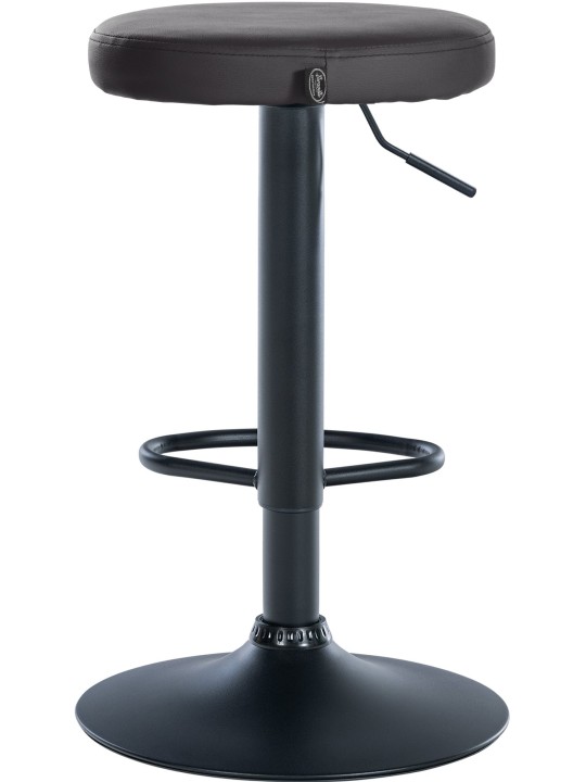 2 db bárszék Ponte műbőr készlet, fekete