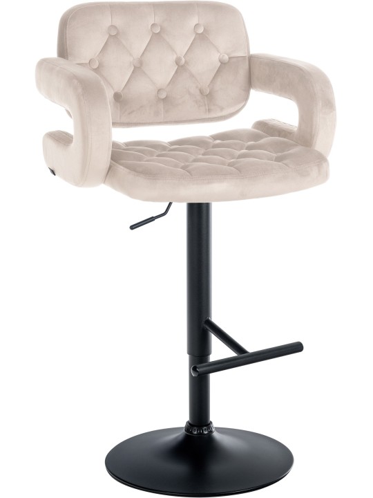 Bárszék Dublin bársony, krém