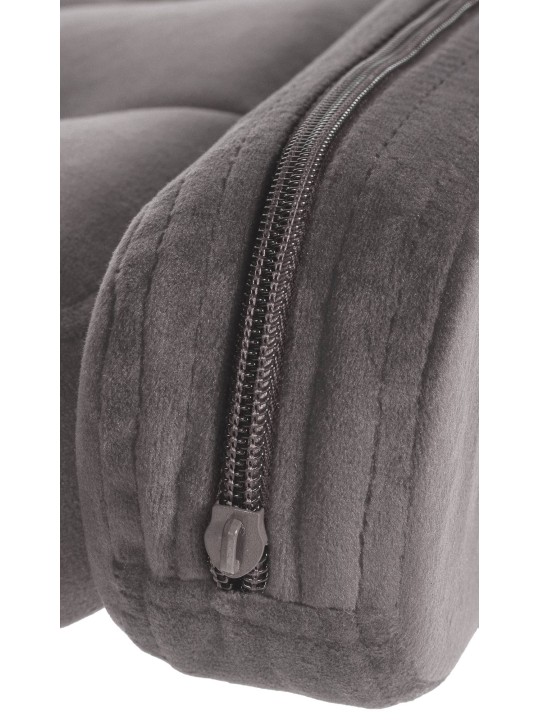 Bárszék Dublin bársony, szürke