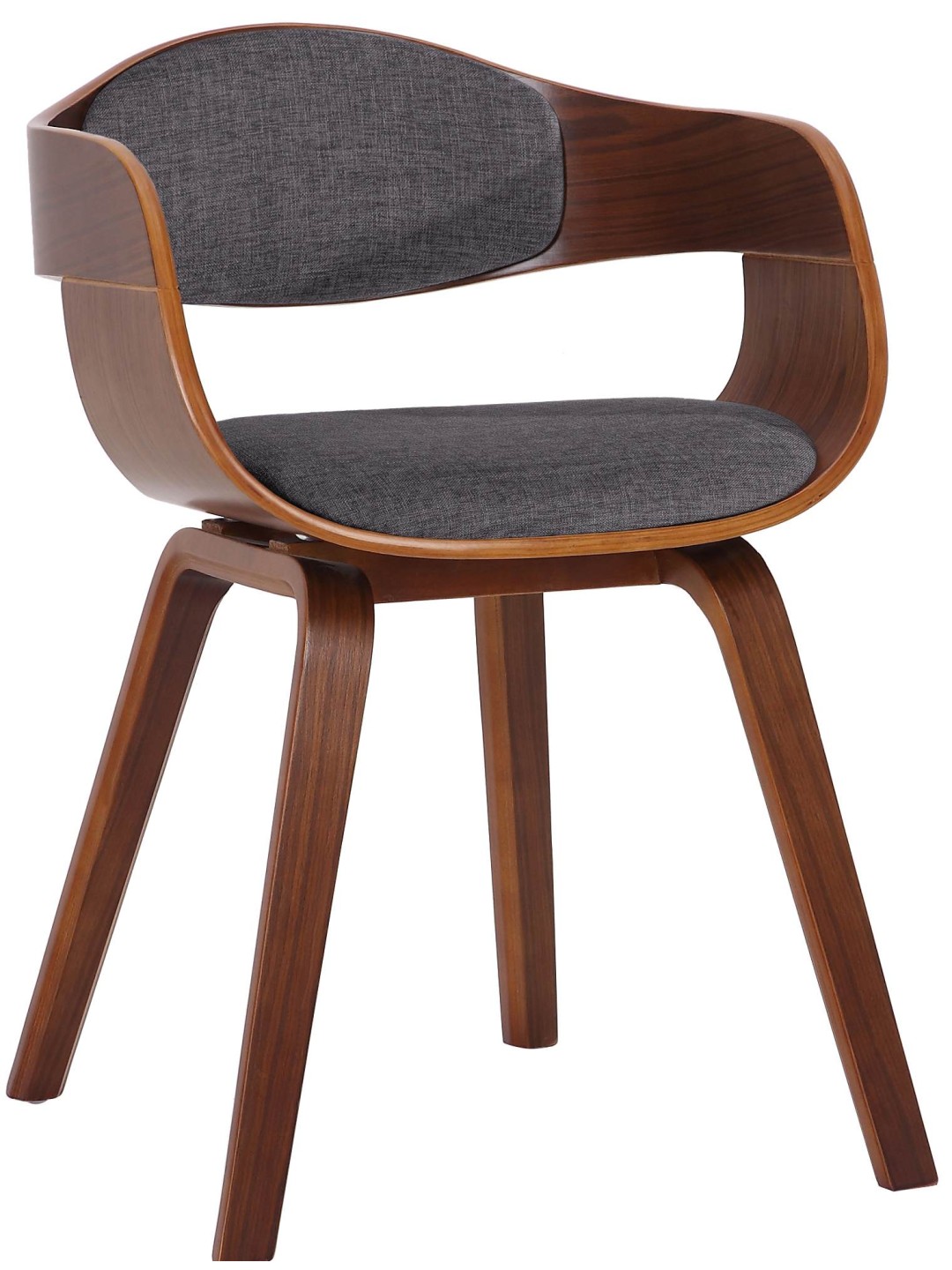 Látogatószék Kingston szövet, dió/világosszürke