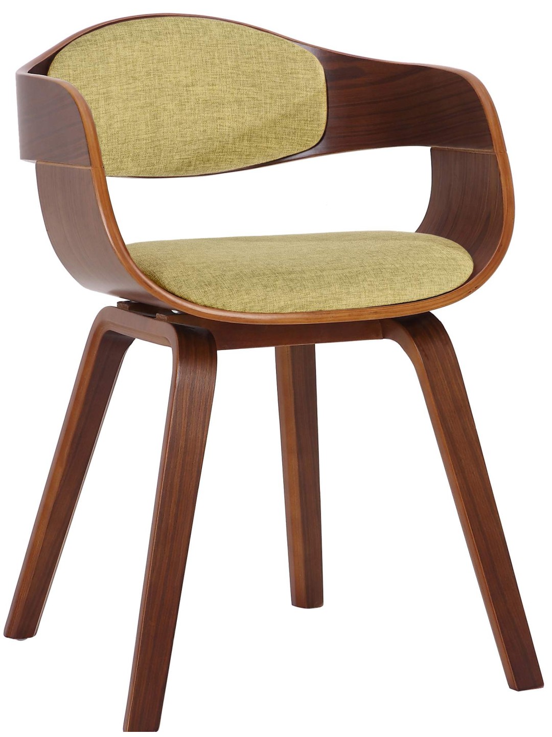 Látogatószék Kingston szövet, dió/világoszöld