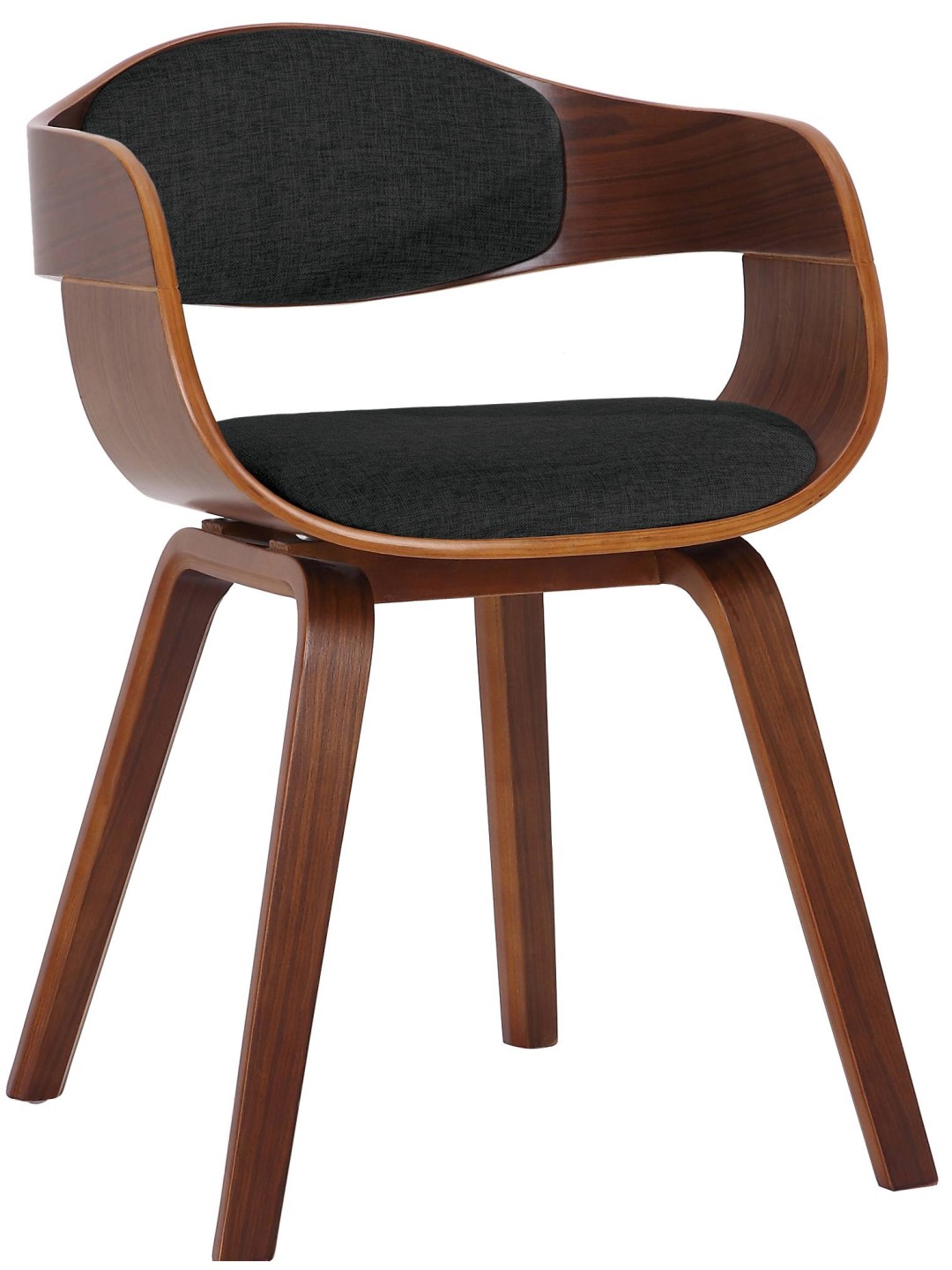 Látogatószék Kingston szövet, dió/fekete