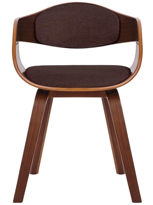 2 székből álló Kingston szövet készlet, dió/barna