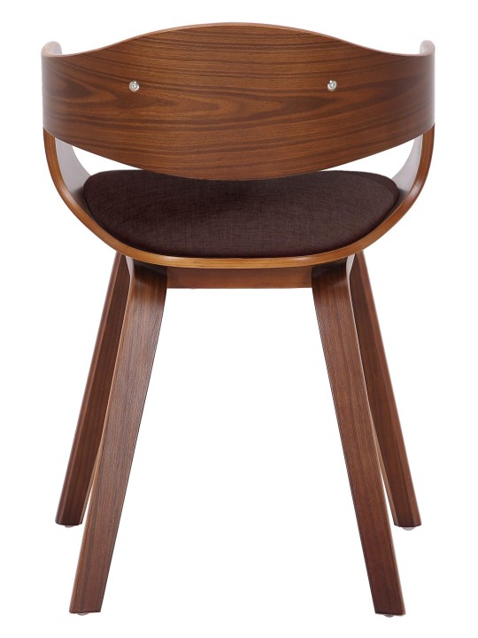 2 székből álló Kingston szövet készlet, dió/barna