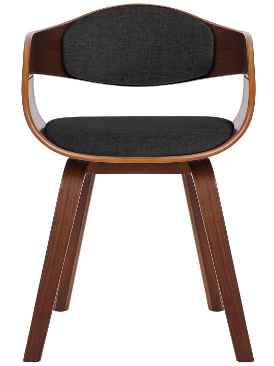 2 székből álló Kingston szövet készlet, dió/sötétszürke