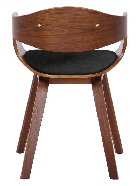 2 székből álló Kingston szövet készlet, dió/sötétszürke