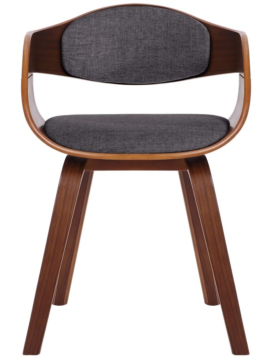 2 székből álló Kingston szövet készlet, dió/világosszürke