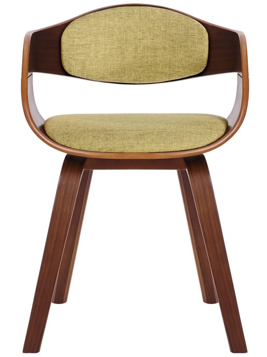 2 székből álló Kingston szövet készlet, dió/világoszöld