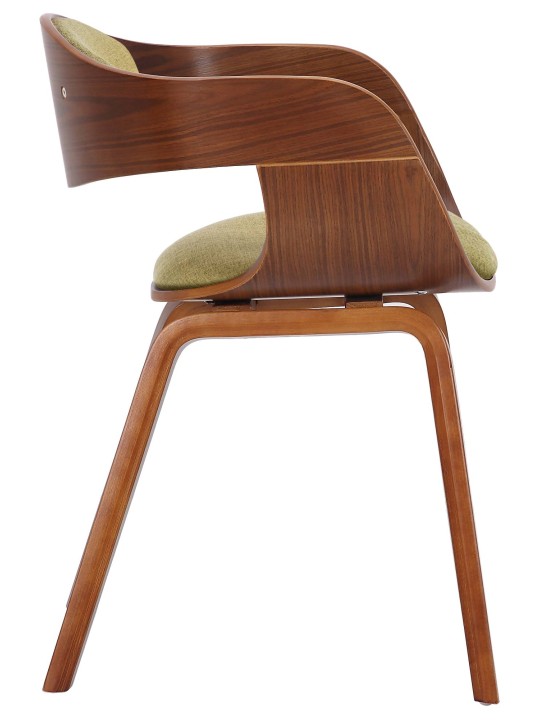 2 székből álló Kingston szövet készlet, dió/világoszöld