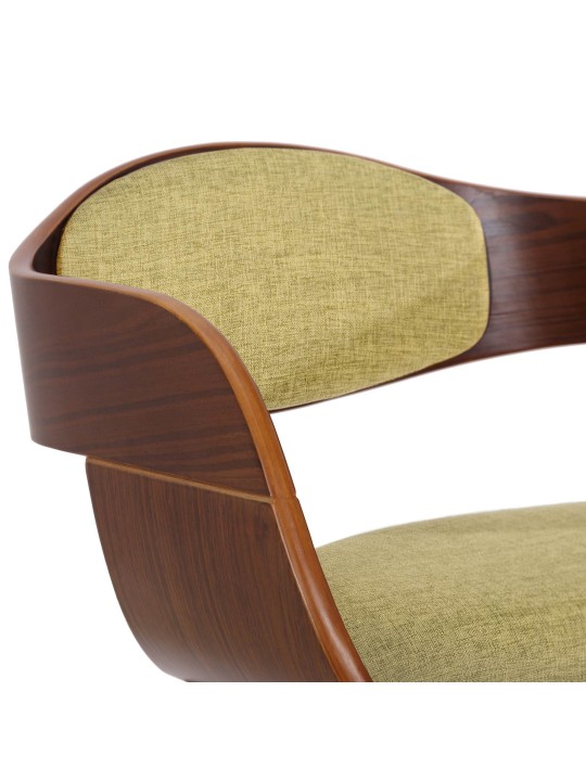 2 székből álló Kingston szövet készlet, dió/világoszöld