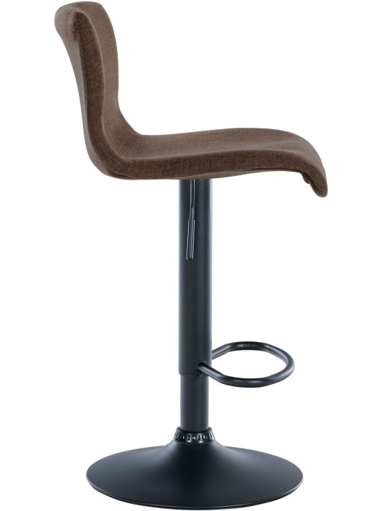 2 db bárszék készlet Branford szövet, barna