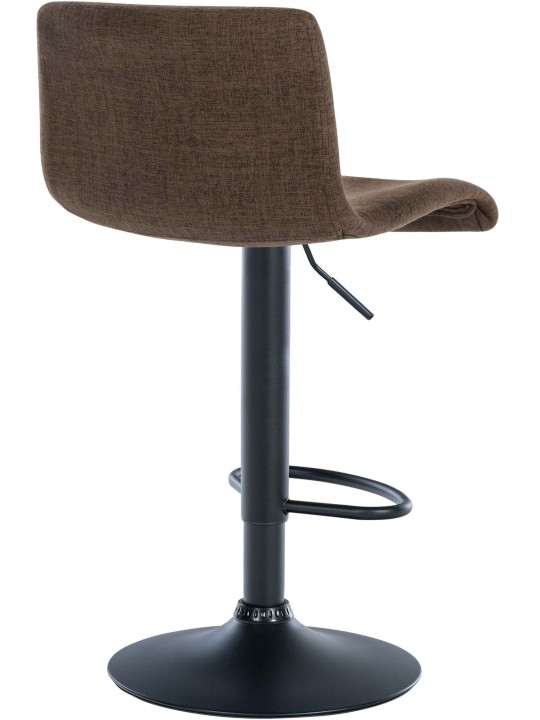 2 db bárszék készlet Branford szövet, barna