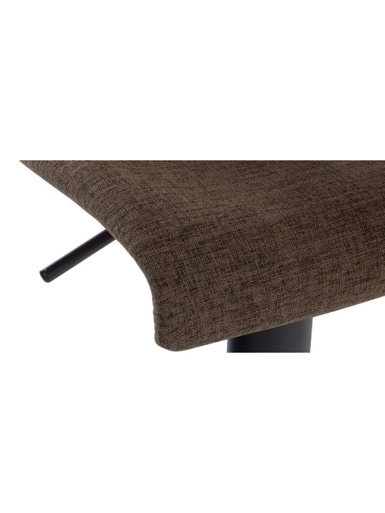 2 db bárszék készlet Branford szövet, barna